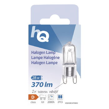 HQHG9CAPS002 Halogeenlamp g9 capsule 28 w 370 lm 2800 k Verpakking foto